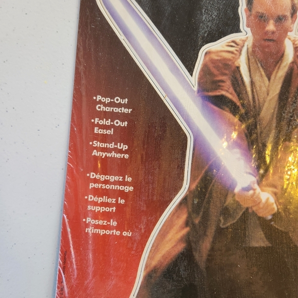 Vintage Star Wars Episode One ObiWan Kenobi Sealed NOS Dresser Standee Cardboard - Picture 2 of 7